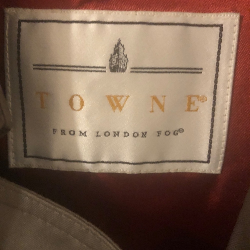London Fog Towne Vintage 80s 90s Mens size 38 Short Grey Lined Trench Coat - Picture 5 of 15